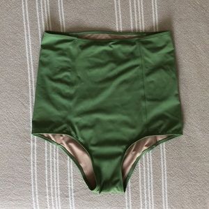 Kortni Jeane Green High Waisted Bottoms - small